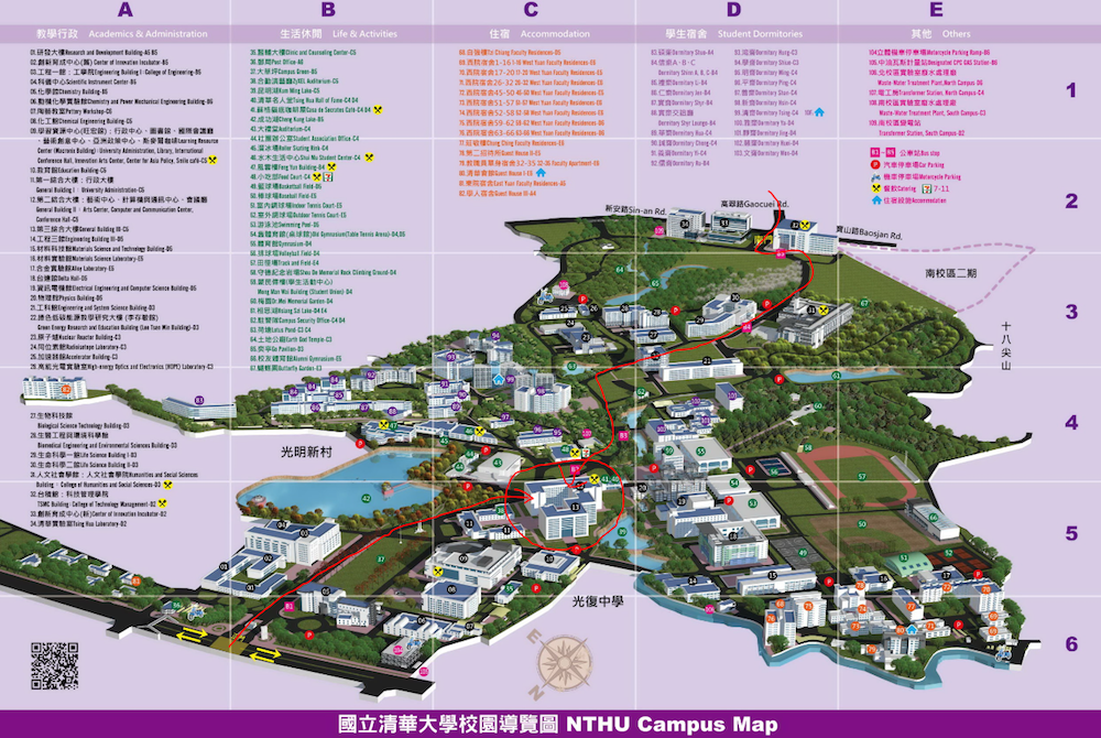 清華大学の地図